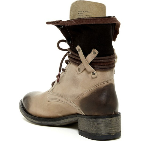 NEW Free People Matisse 2-Tone Combat Boots - Picture 7 of 8